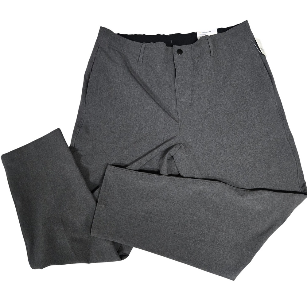 Old Navy StretchTech GO-H2O Tapered Pants Gray 4-Way Stretch Men's Size L